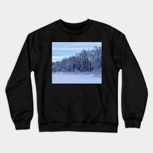 Fresh snow in the early morning Crewneck Sweatshirt